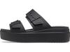 Crocs Brooklyn Sandals Low Wedge Black 23cm Women's Women's