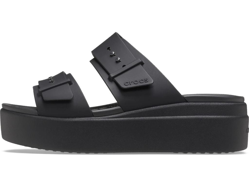 Crocs Brooklyn Sandals Low Wedge Black 23cm Women's Women's