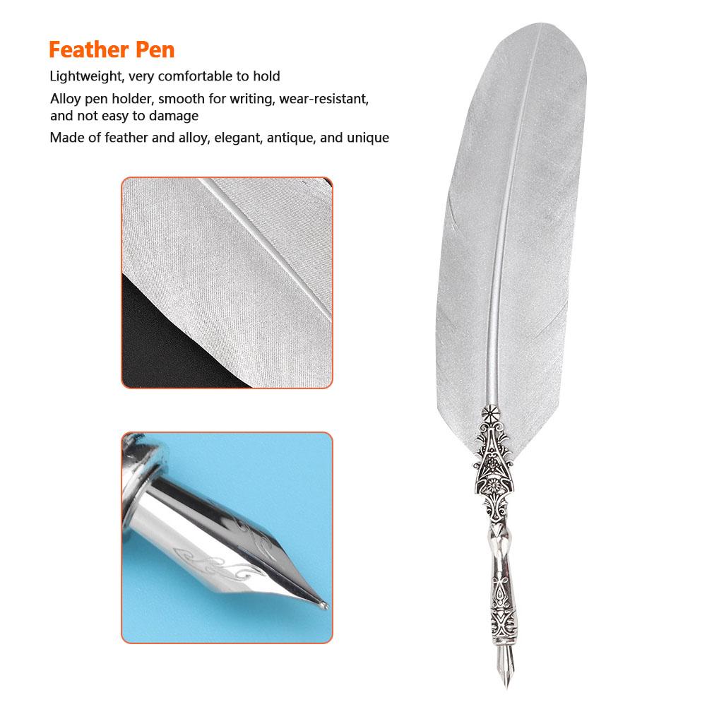 Classical Vintage Fountain Pen   Quill Dip Pen Signature Pen Set Stationery Gift (#1)