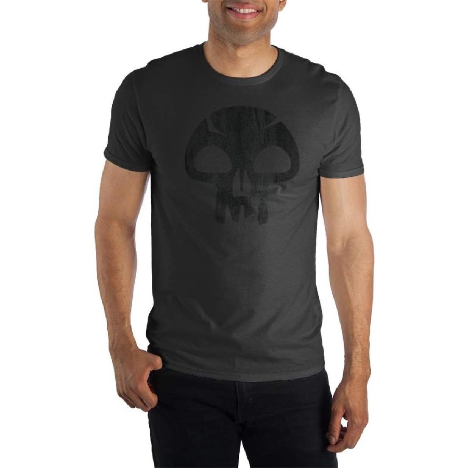 Bioworld MTG Magic The Gathering Mana Skull Men s Grey T-Shirt S