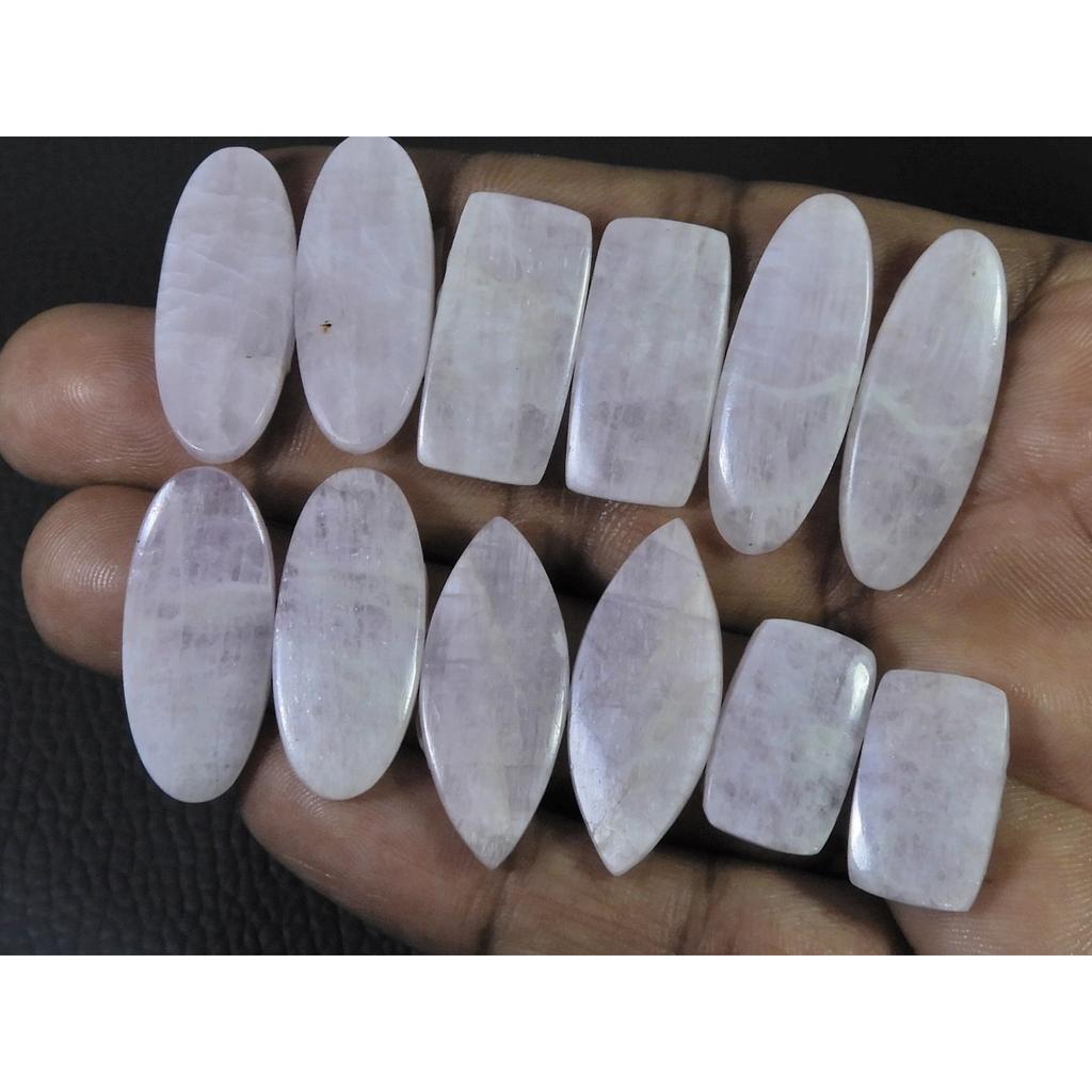 174Cts. Natural Pink Kunzite Matched Pair Mix Cabochon Gemstone 6Pair Lot C-1361
