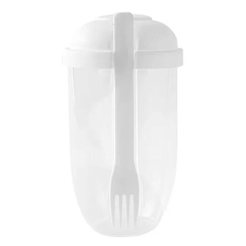 

AEE4-Breakfast Salad Cup Yogurt Cup With Spoon And Lid Large Capacity Portable Multifunctional Breakfast Salad Cup белый