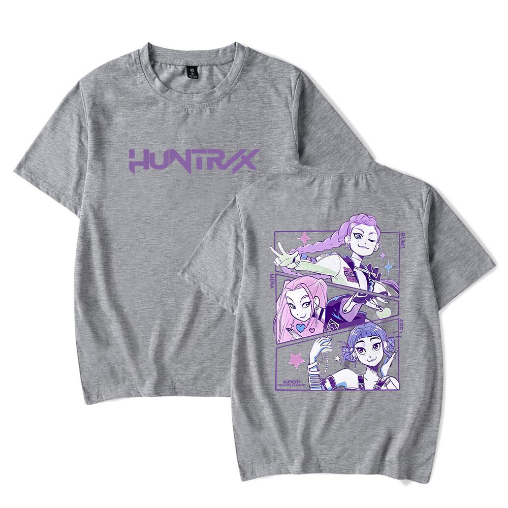 NEW Women Men T-shirts KPop Demon Hunters Cartoon Print Tshirt Summer Casual Woman Man Clothing Fashion T Shirts
