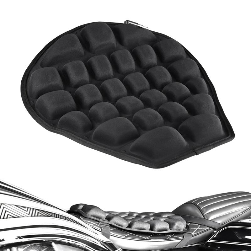 1Pc Motorcycle Air Seat Cushion Pressure Relief Ride Seat Cushion TPU Water-Fillable Seat Pad for Cruiser Touring Saddles