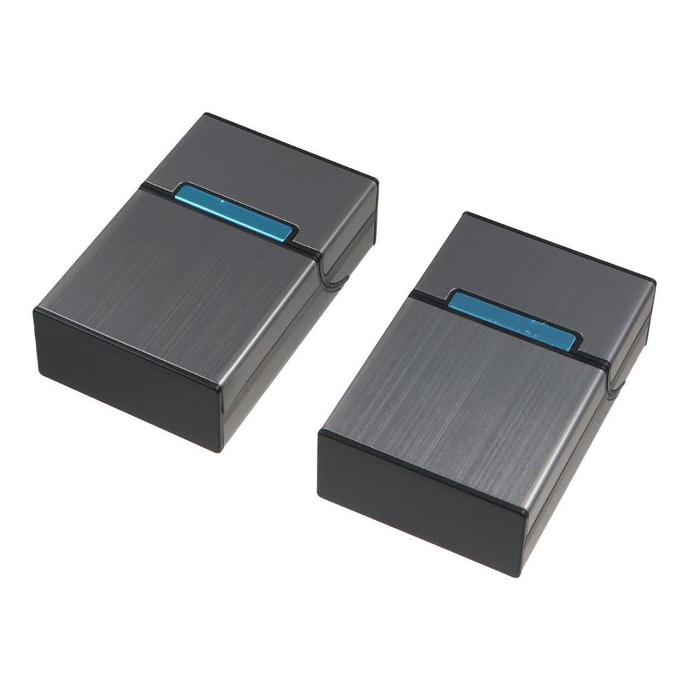 Magnetic Button Name Card Holder Aluminum Zinc Zinc Alloy ID Card Case Fashion Business Card Box  Men Gift