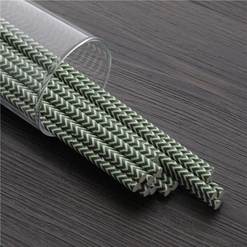 KASHICONG Colored Degradable Kraft Paper Straws