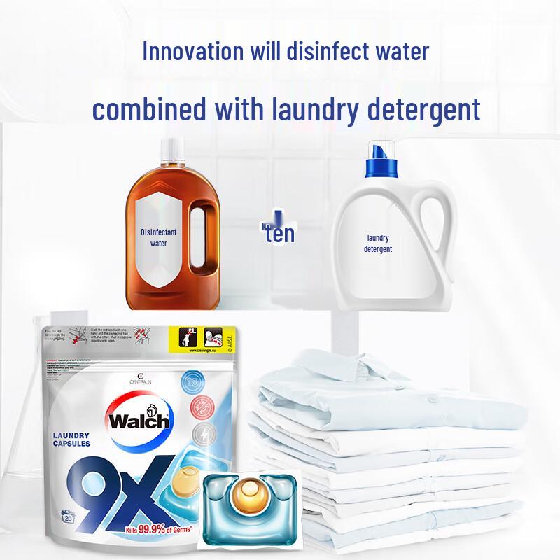 Walch 9X Antibacterial Laundry Capsules