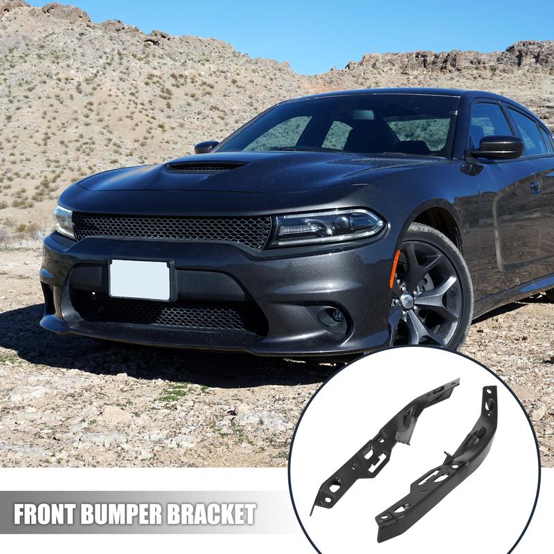 X Autohaux 1 Pair Left and Right Side Front Bumper Mounting Support Bracket 68213539AC 68213538AC for Dodge Charger 2015-2018