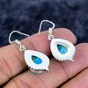 Larimar Gemstone Handmade 925 Sterling Silver Jewelry Earring 1.58" M-3368