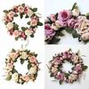 Elegant Peony Rose Flower Wreath For Stylish Wedding And Home Door Decor