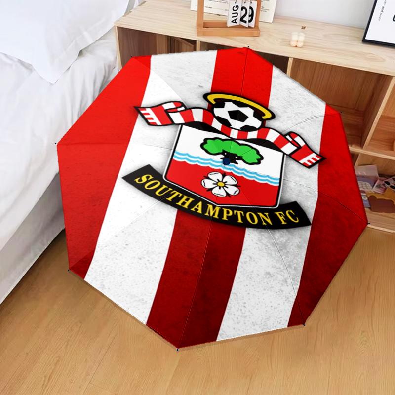 1PC Fc Crest Design Printed Umbrella Folding umbrella, automatic umbrella 8-Frame for Travel, camping Fan gifts Christmas Gifts