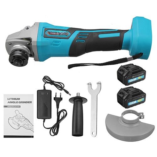 125MM 588VF Brushless Electric Angle Grinder Digital Display Cutting Machine Power Tools + Lithium-Ion Battery For 18V Battery New