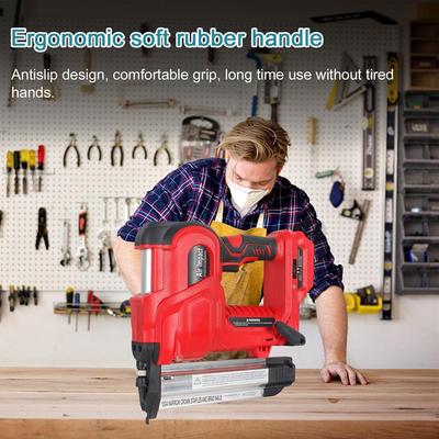 Cordless Nailing Machine Electric Stapler with 200pcs 32mm and 200pcs 50mm Nails