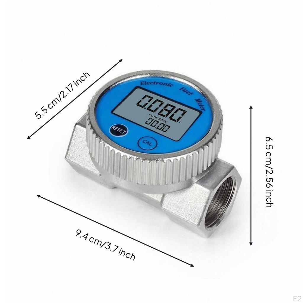 Digital Impeller Volume Meter Waterproof with Screen Display Threaded Water