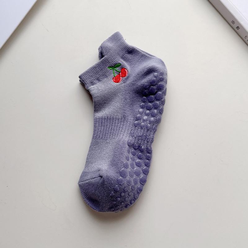 

Yoga Socks - Children s Summer Short Socks, Anti-slip Sports Socks, Sweat-absorbing, Embroidered, Pilates Socks 1 pair