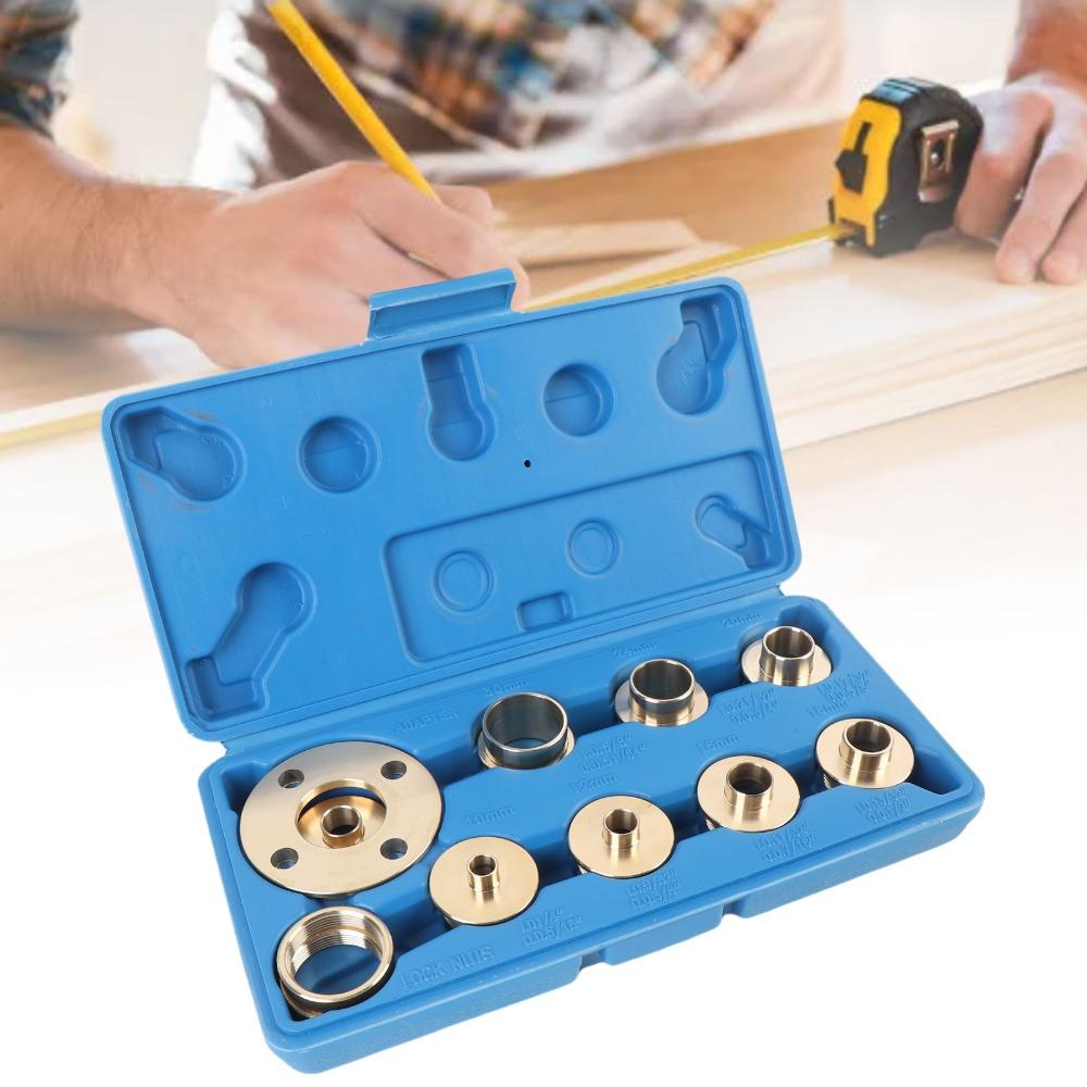 11 Pcs Premium Router Guide Kit Brass Router Bushing Guide Set Router Template Guide Woodworking