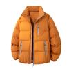 Unisex Thick Winter Cotton Puffer Jacket Oversized Stand Collar Casual Outdoor Warm Coat Men Women