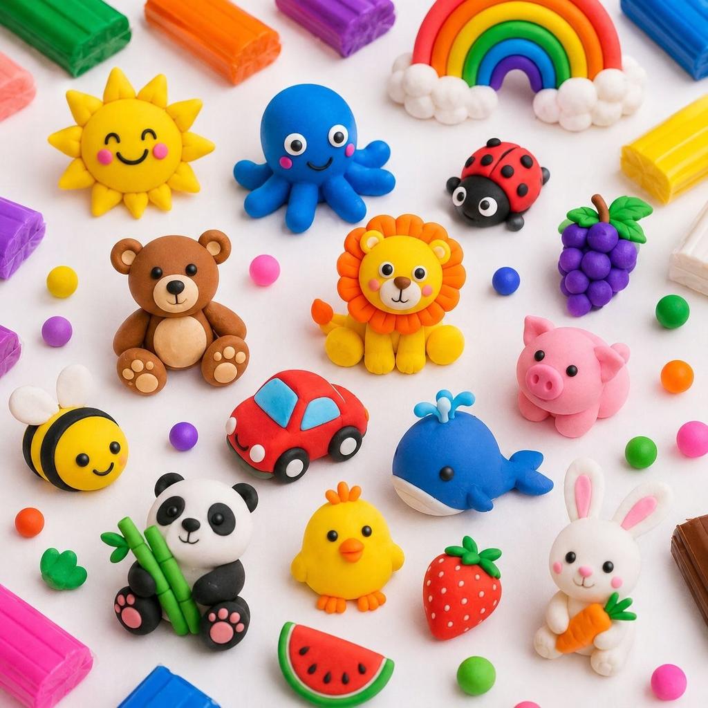 SUPER LIGHT CLAY 24 COLORS SET FOR CHILDREN