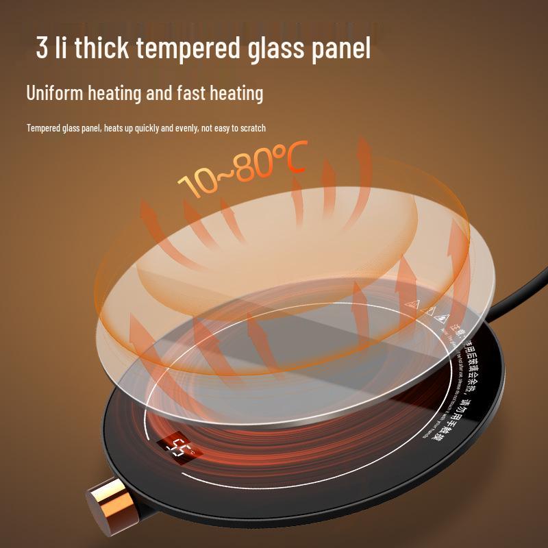 Automatic Smart Warm Coaster - 55°C Desktop Touch Plug-in