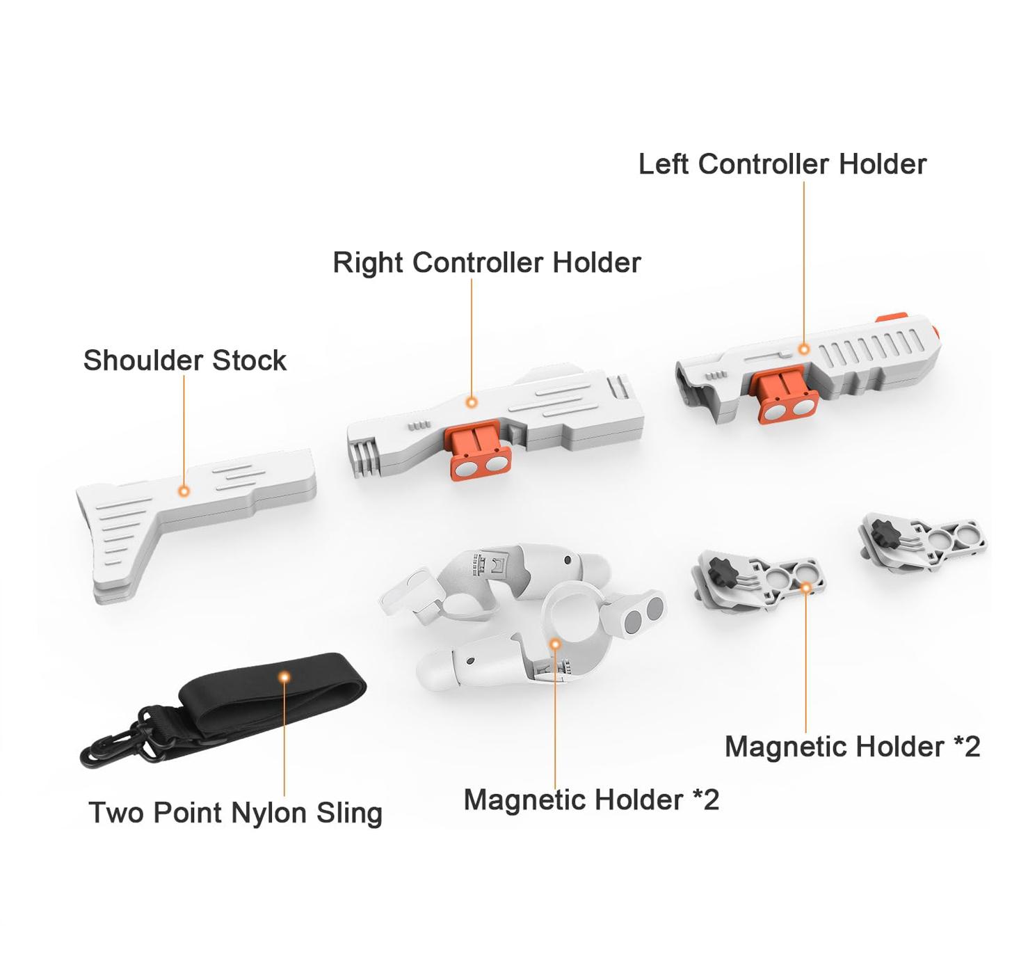 

Модернизированный опыт игры в VR-стрелялку VR-контроллер Пистолет-приклад для Meta Quest 2 и 3 VR-аксессуары Подарок на Рождество/День рождения