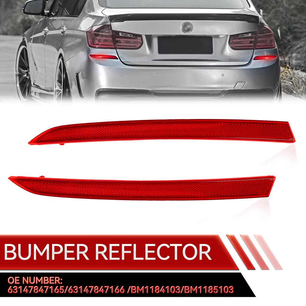 2pcs Left And Right Rear Bumper Reflectors For BMW 3-Ser F30 F31 M Sport 328i 2012-2017 Car Accessories 63147847166 63147847165