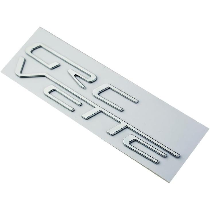 1x Corvette C6 Rear Fills Inserts Letters Lettering Emblem 3D Badge Sticker Fit for 05-13 C6 (Chrome)