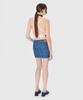 MARINE SERRE (W) Regenerated Denim Mini Skirt Navy