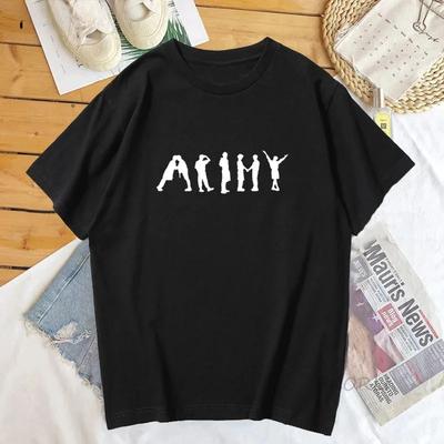 T-shirt K Pop Streetwear Femme Army J-Hope T-shirt Permission To Dance Vêtements Homme Bangtan Kpop Merch Top T-shirts Streetwear