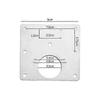 90x90mm Hinge Repair Plate 2-Pack, Metal Reinforcement Plate for Fixing Loose Door Hinges, Furniture Repair Kit
