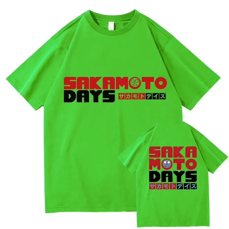 2025 New Anime Sakamoto Days TShirts Taro Sakamoto Fans Tops Tees Short Sleeved Tshirt Unisex Unisex Summer Pure Cotton Streetwear