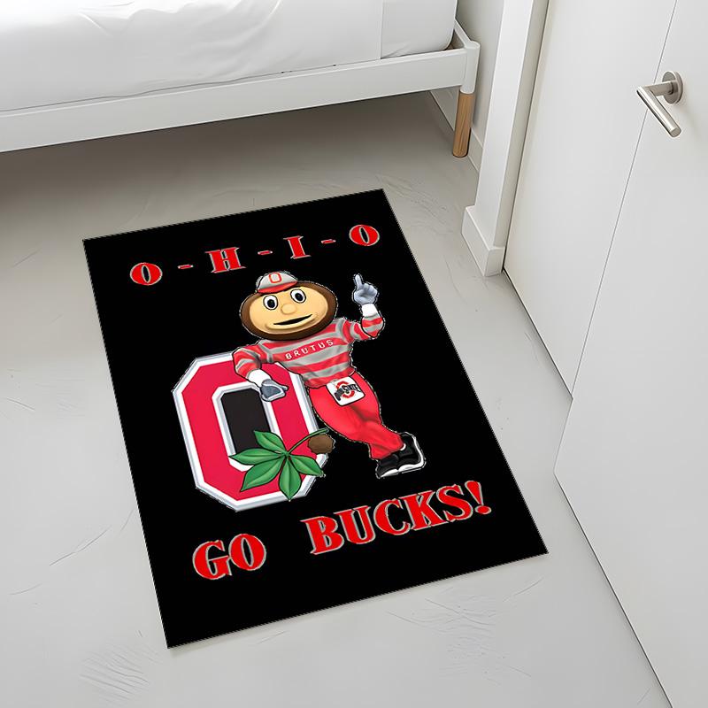 Buckeyes dello Stato dell'Ohio (14) Tappeto Adatto Per Soggiorni Camere Da Letto Stanze Dei Computer Aree Da Pranzo E Posizionamento Sotto Tavoli E Sedie Anche Una Scelta Ideale