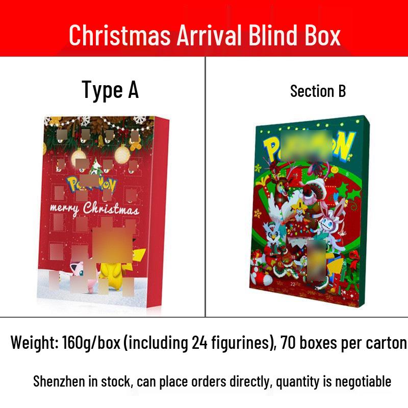 Pokémon Christmas Advent Calendar Blind Box for Kids