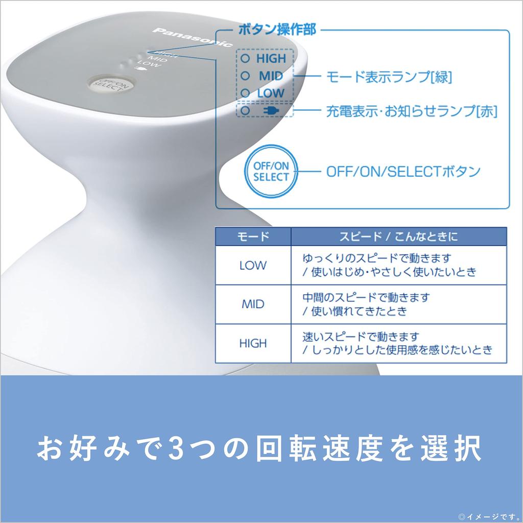 Panasonic Scalp Beauty Salon Touch Type Silver Tone <Spiral> EH-HE9G-S