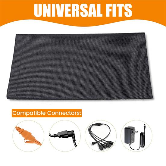 3 Piezas Cubierta de Seguridad para Cable de Extensión para Exteriores Tela Oxford Impermeable Cubierta para Enchufe Eléctrico Protector de Funda para Conectores de Cable Resistente a la Intemperie