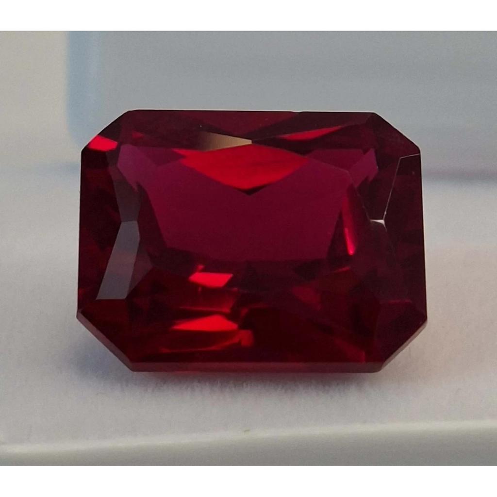 Fabulous Red Mozambique Ruby Natural Emerald Cut 12-14 Ct Certified Gemstone