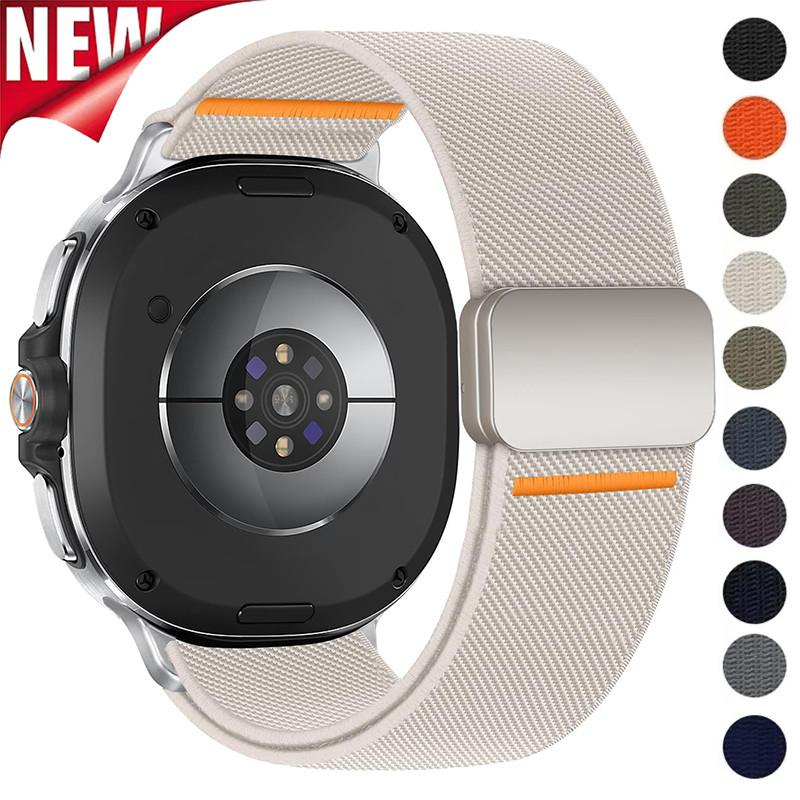 Magnetic straps For Samsung Galaxy Watch 8 40mm 44mm Nylon Coorea Bracelet For Samsung Galaxy Watch 8 Classic 46mm Strap