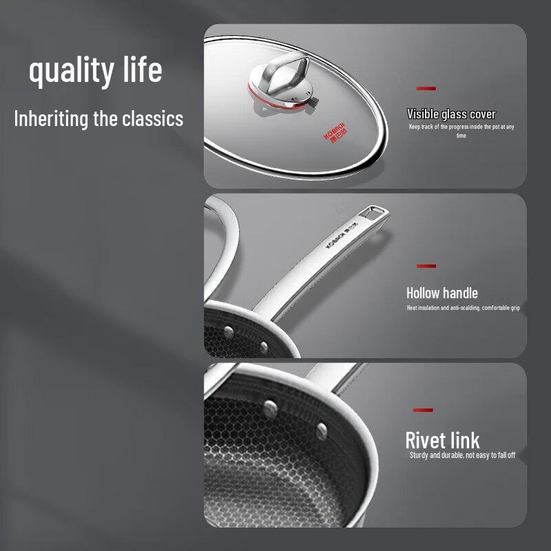 Kangbahe 6th Gen Non-stick Stainless Steel Frying Pan
