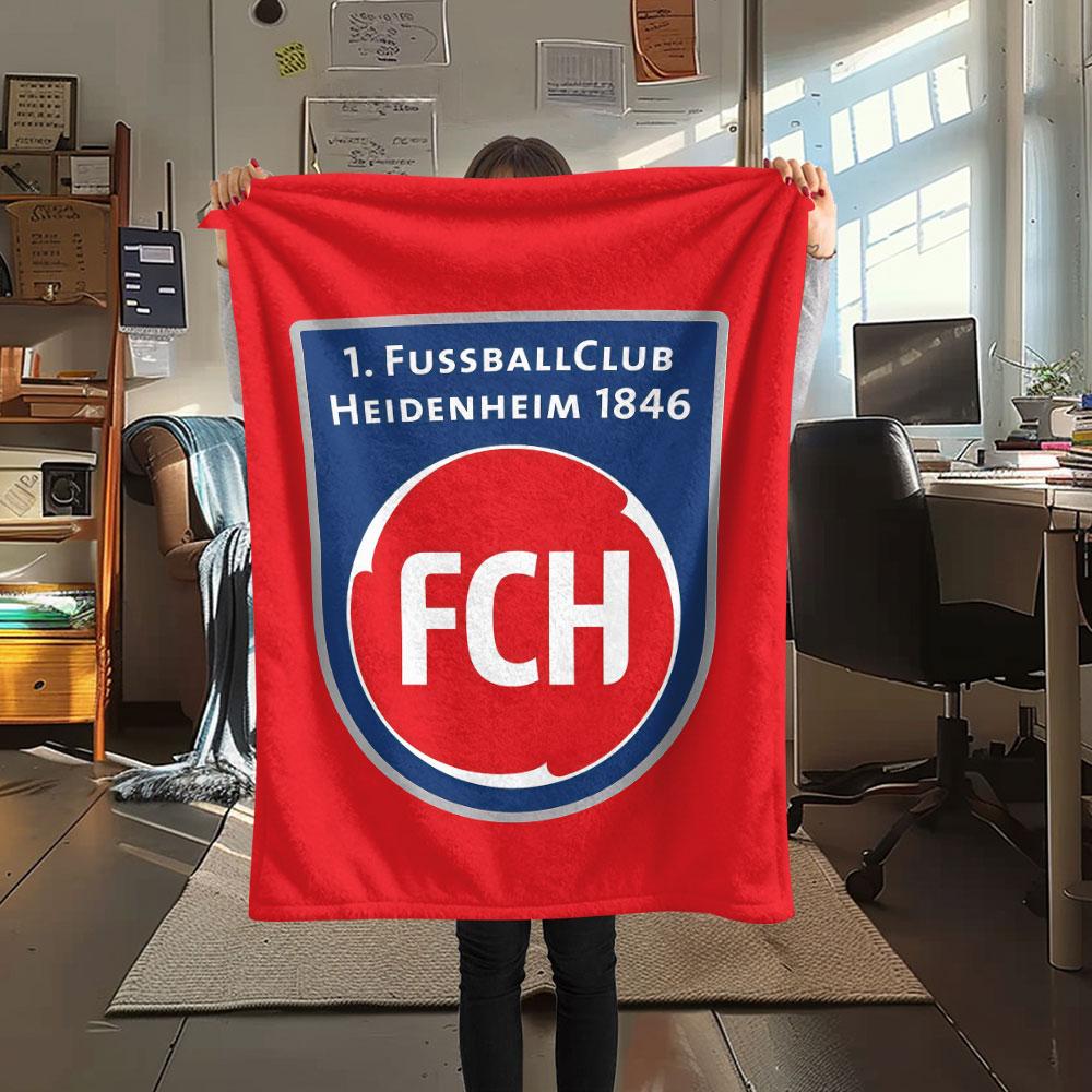 FC Heidenheim FlAannel Blanket, High Quality Comfortable for All Seasons, Home Decor, Warmth and Comfort