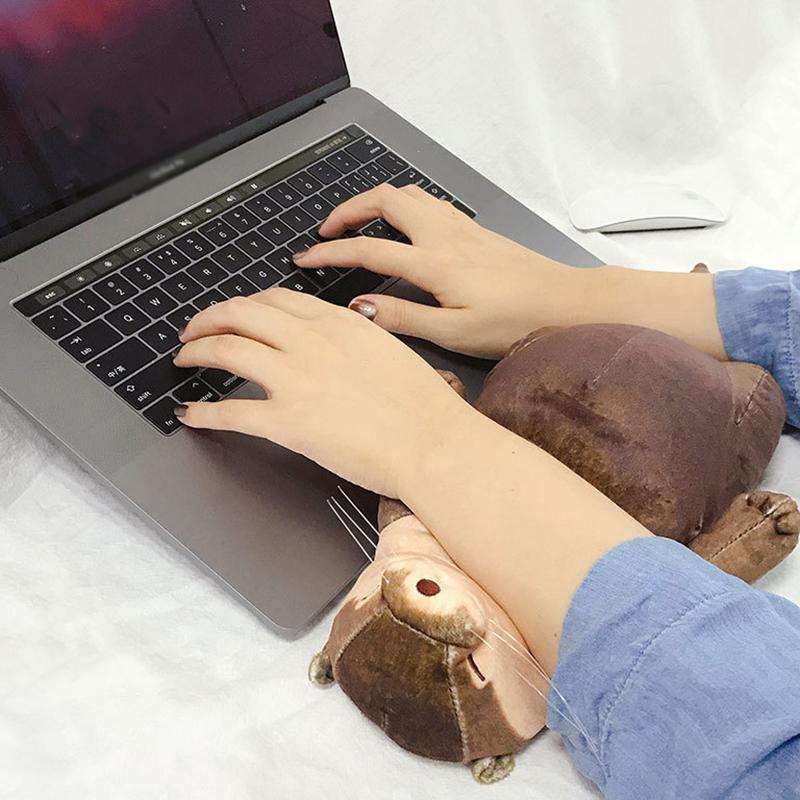 40cm Roztomilý Ležící Vydra Penál Plyšové Hračky Vycpaná Podložka pod Zápěstí Polštář Vydra Panenka Děti Vánoční Narozeninové Dárky Plyšové Hračky