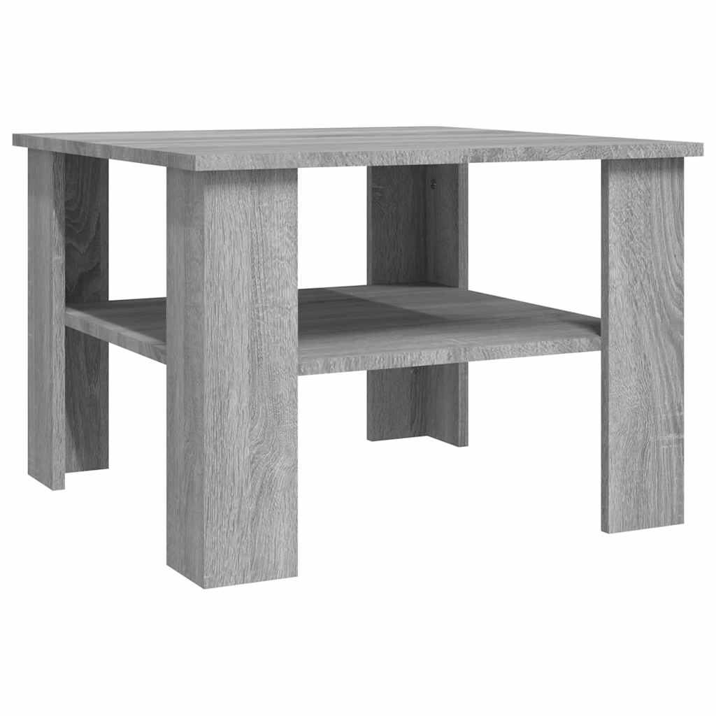 Coffee Table Gray Sonoma 60 x 60 x 42 cm Engineered Wood