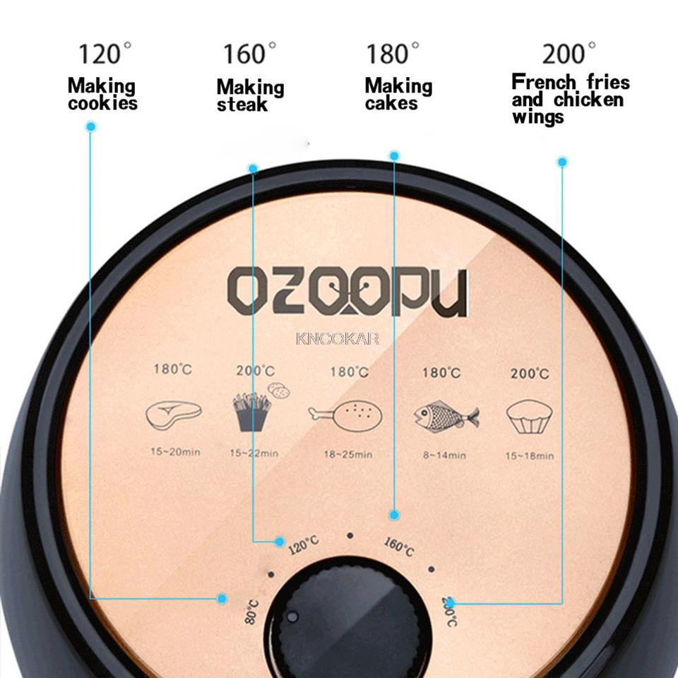 Smart Air Fryer without Oil Home Cooking 4.5L Deep Fryer Cold Rolled Metal Disposable Molding Rock Solid Classical