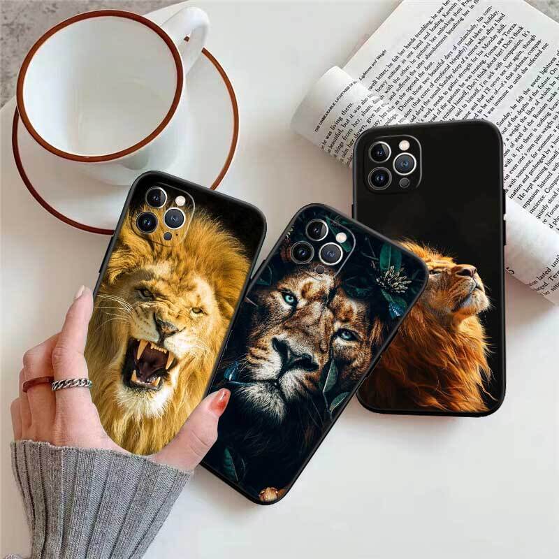 Animal lion Case for Samsung M55 M35 M15 A02 A05S A05 A06 A15 A12 A13 A10 A16 A20 A22 A24 A25 A30 A31 A32 A33 A35 A42 A50