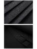 Autumn 2025 Women's High Waist Woolen Midi A-line Bodycon Pleated Skirt