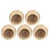5Pcs Set 12CM Straw Simulation Bird Hatching Place Decoration Parrot Breeding House