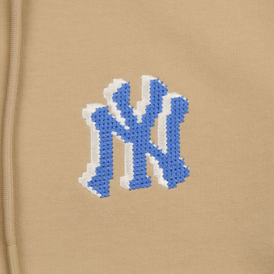 New MLB Set-in Sleeve T-Shirt Unisex Khaki 31HD51131-50B