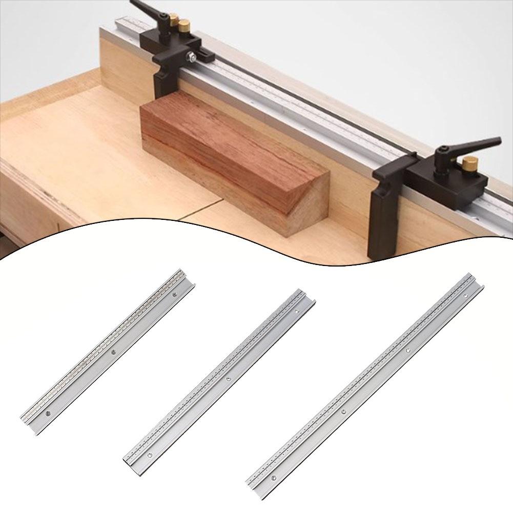 Robust Aluminum Alloy T Slot Miter Track 45 Type Removable Scale Bar for Flexible Jigs on Router and Band Saws
