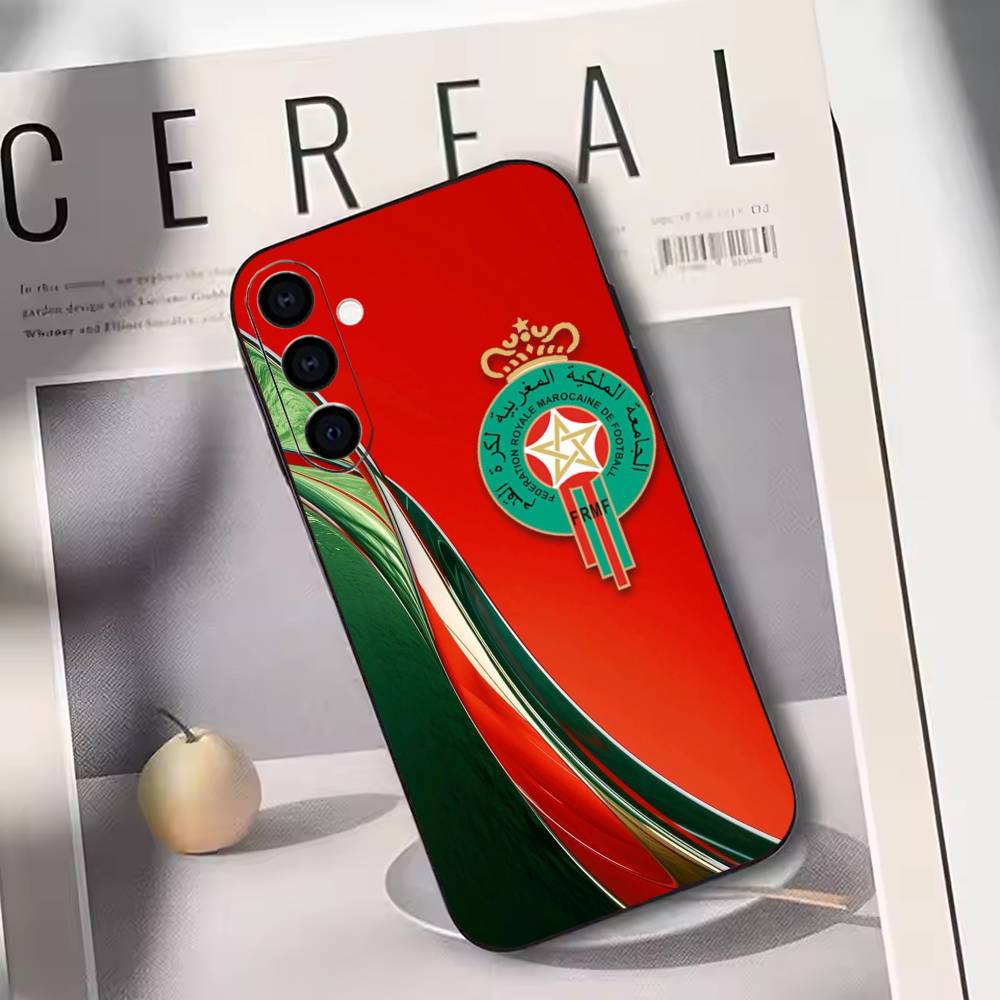 

Morocco Flag Phone Case For Samsung Galaxy A73,A72,A71,A70,A53,A52,A51,Others Soft Black Cover Samsung a20s