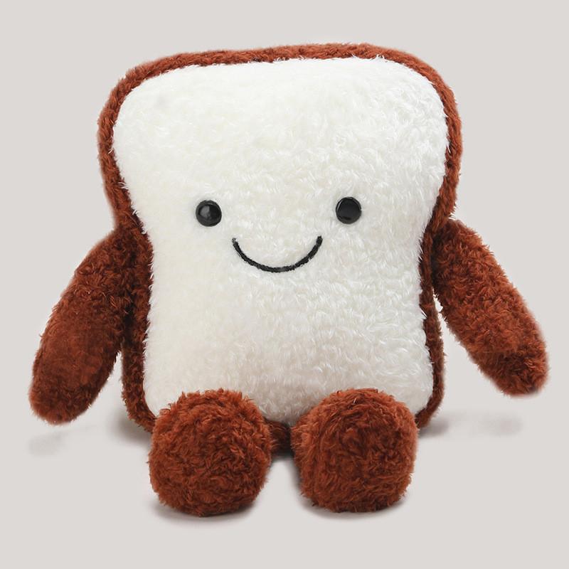 Egg Hamburger Toast Tart Plush Toy Soft Stuffed Doll Desk Decor Creative Gift
