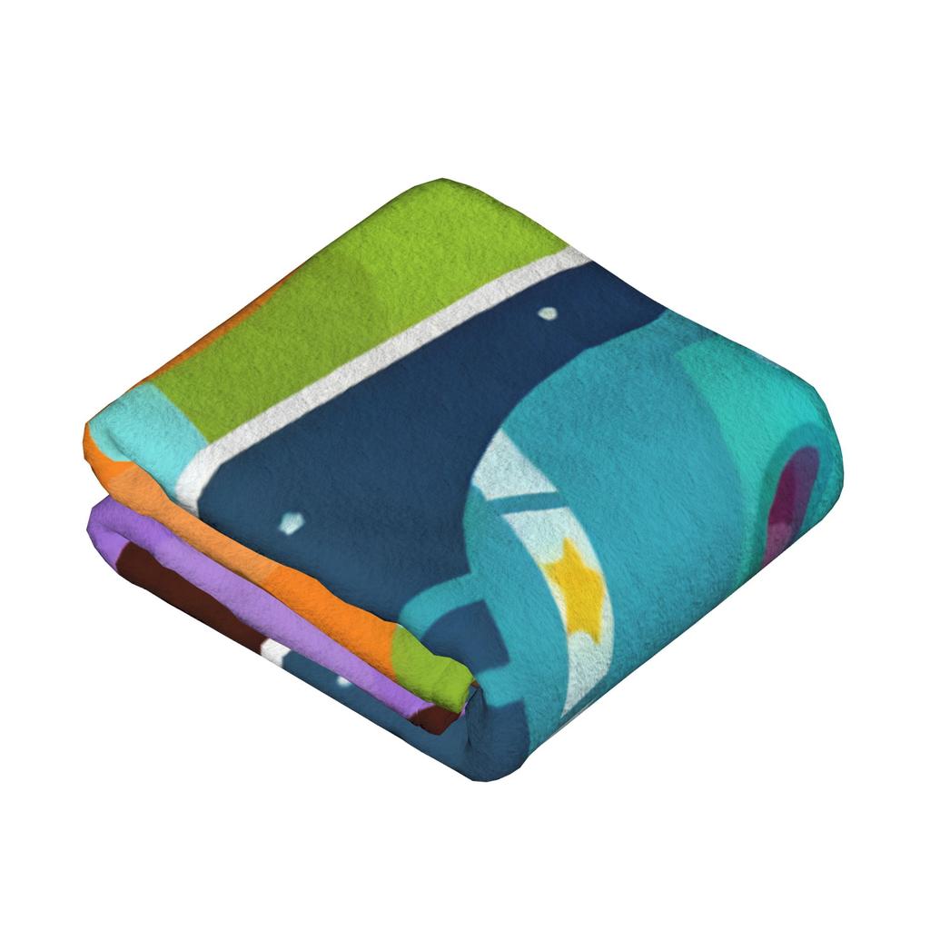 Bumble Nums Cartoon Deckenbezug Fleece Ultra-Weiche Überwurfdecken für Auto Sofa Couch Tagesdecke