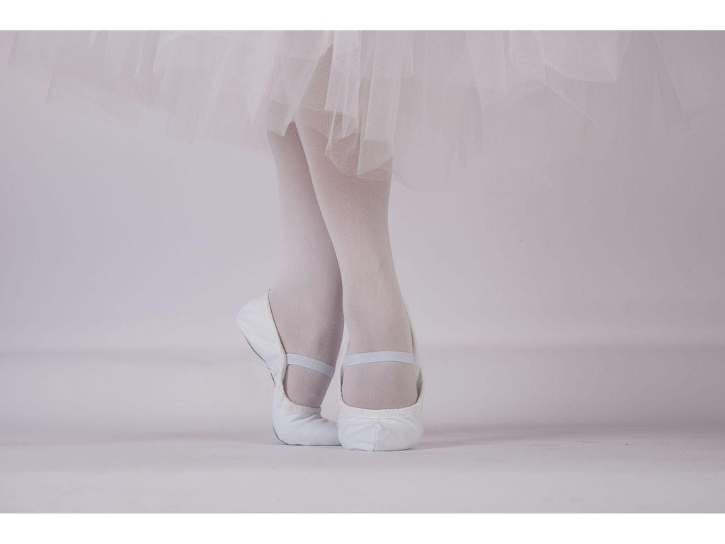 Korean Traditional White Hook Canvas Dance Shoes - Flat Indoor Practice Shoes, Model 10053